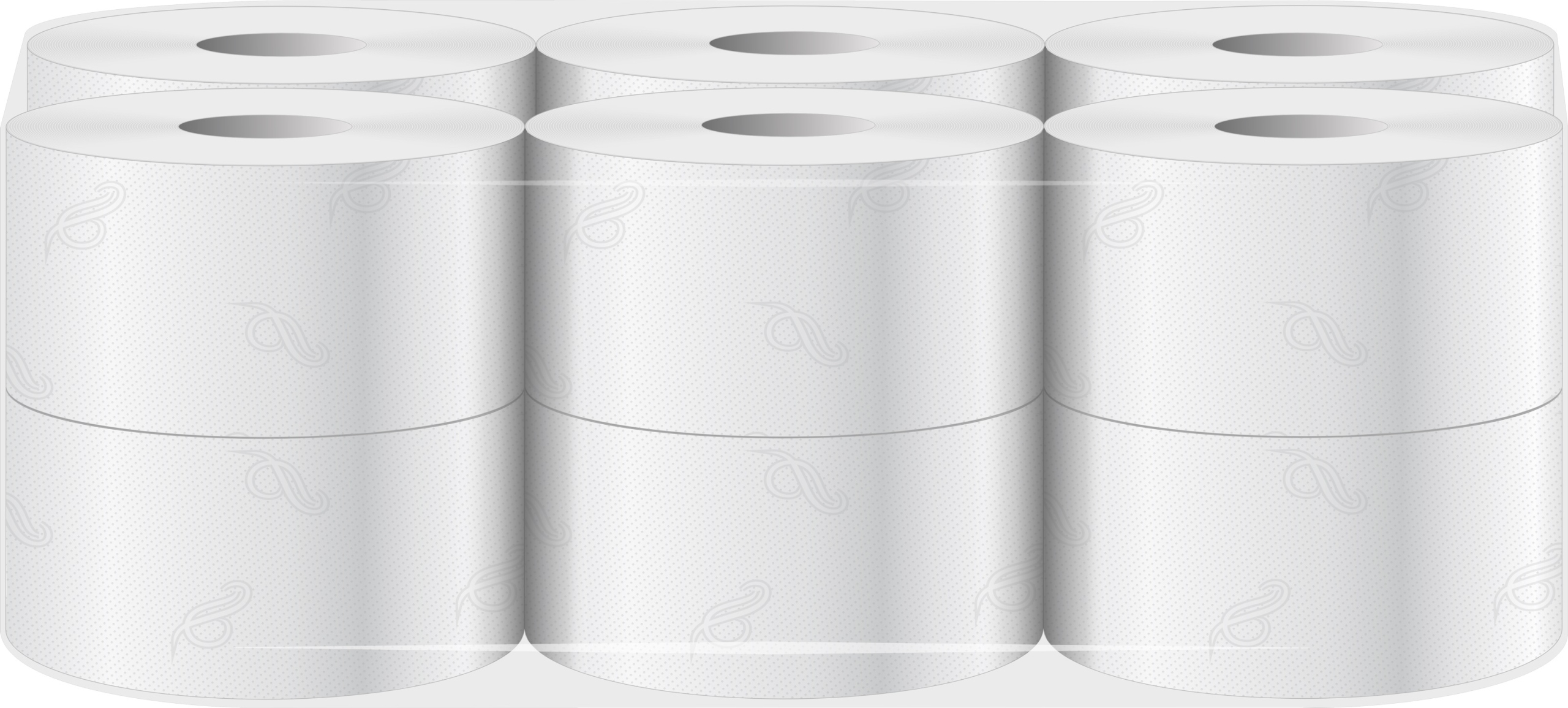 Toaletní Papír Jumbo 100% Celulóza, Výkonný, Měkký, Sada 12 Rolí