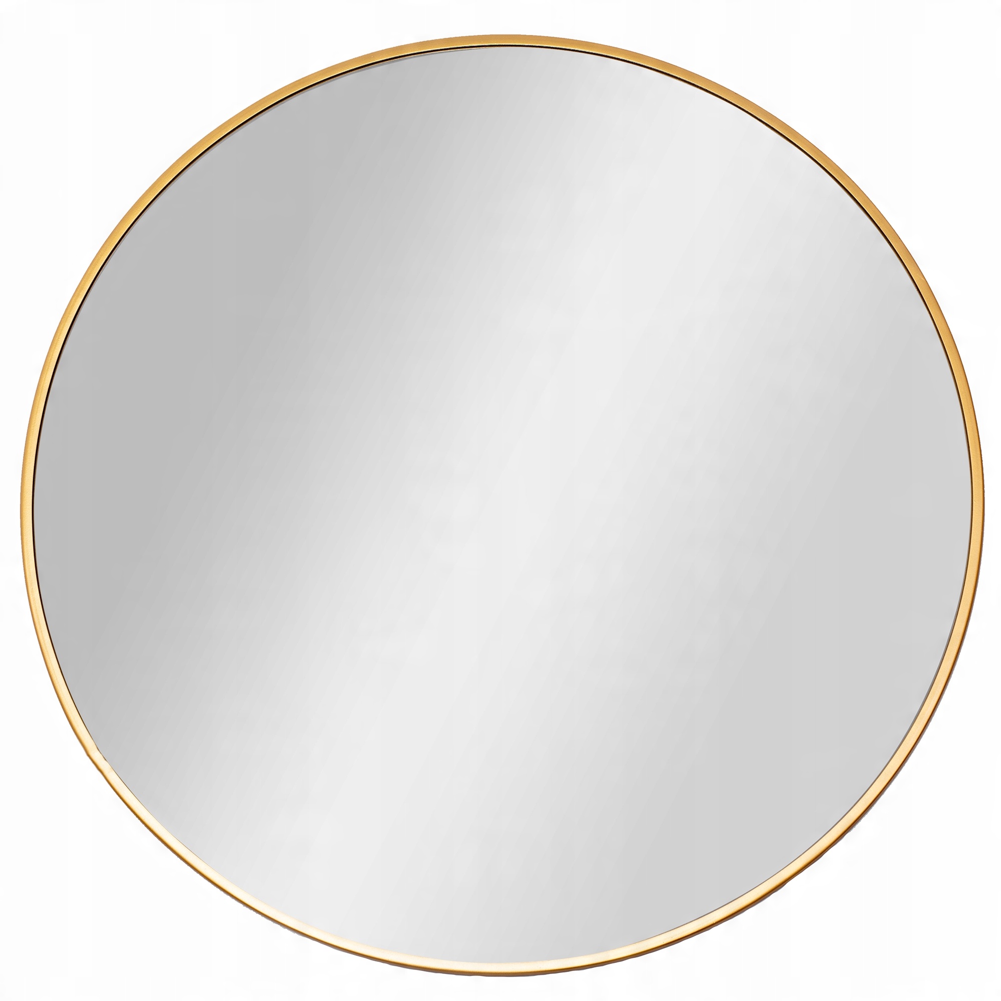 

Lustro Ścienne Okrągłe 70 CM Cienkie Gold Złote