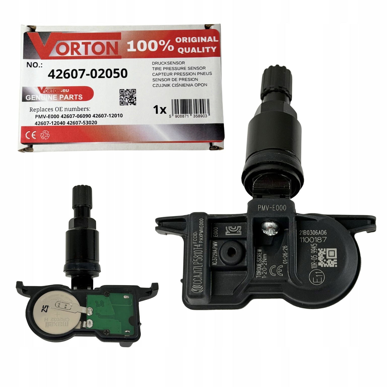 Snímač Tlaku Vzduchu Tpms Černý Lexus Usa Es Rx Nx 250 300H 350