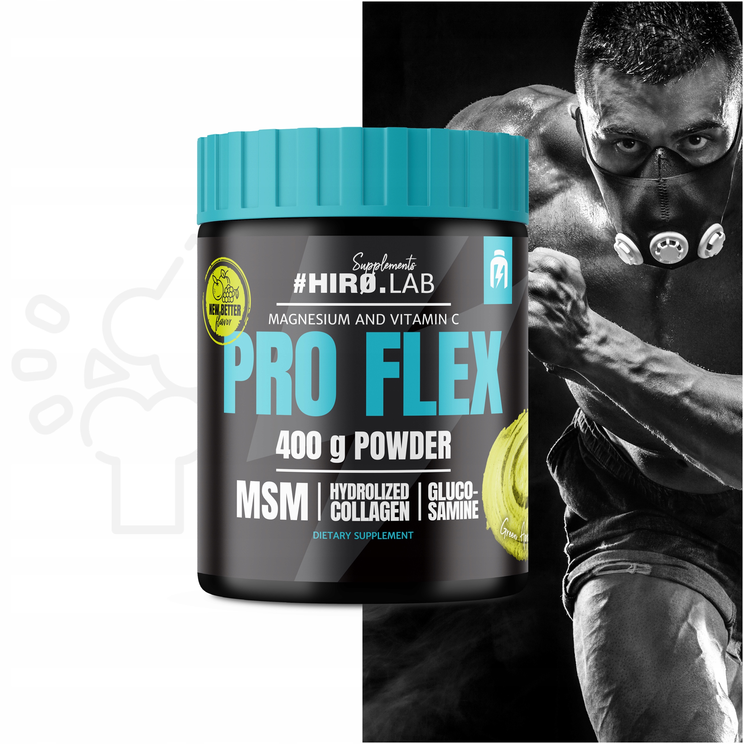 HIRO.LAB PRO FLEX 400g MOCNE ZDROWE STAWY KOLAGEN Marka HIRO.LAB