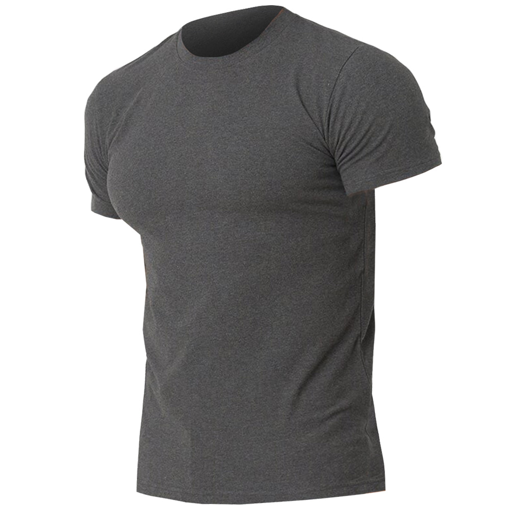 Pánské tričko Organic Slim Helikon bavlna pod uniformu DarkGrey XL