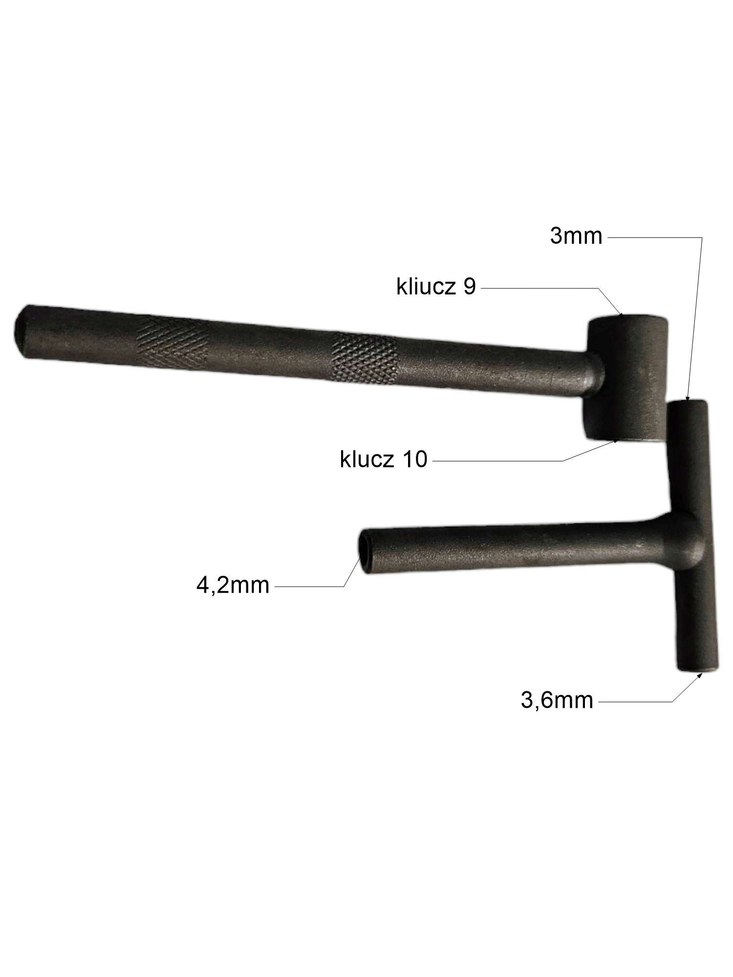 KLUCZ DO REGULACJI ZAWORÓW 3mm 3,6mm 4,2mm Skuter Bashan Linhai Waga produktu z opakowaniem jednostkowym 0 kg