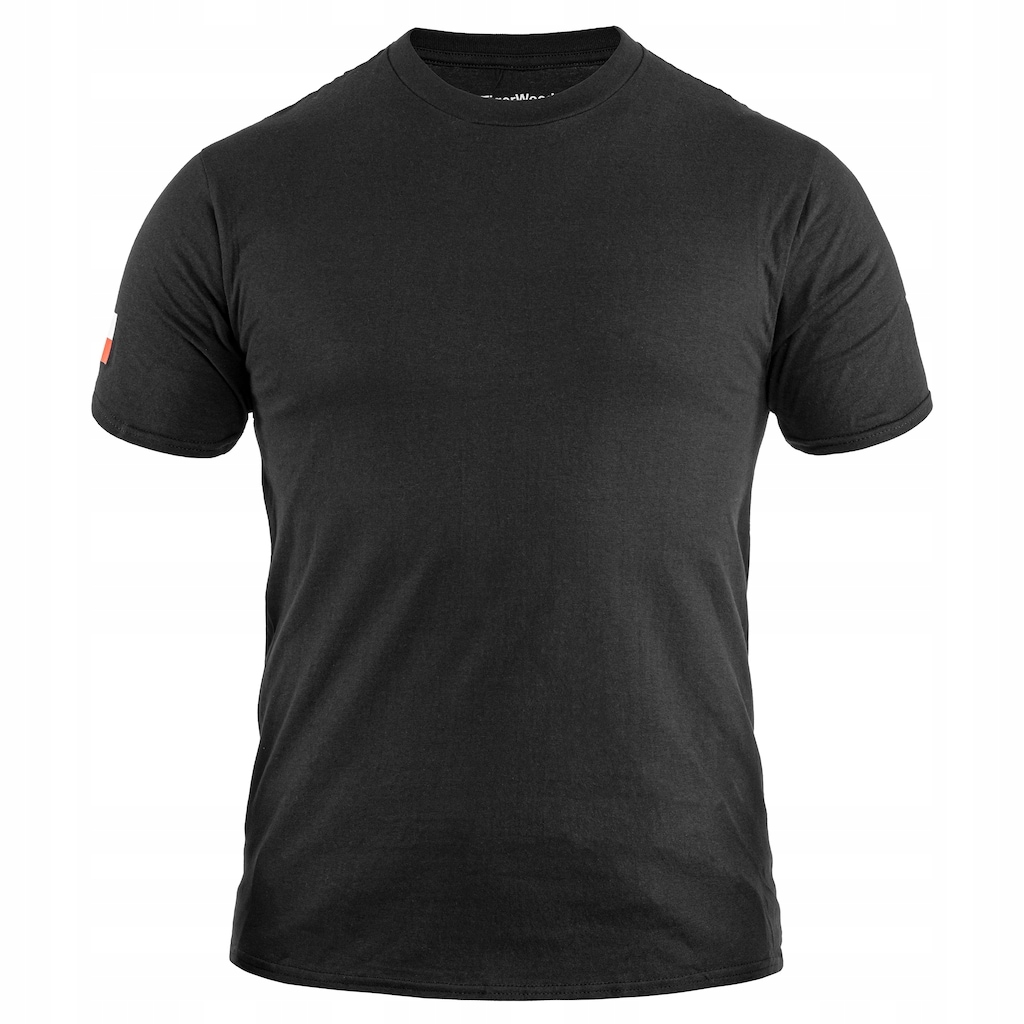 Koszulka męska bawełniana krótki rękaw T-Shirt TigerWood Flagi Czarna XL
