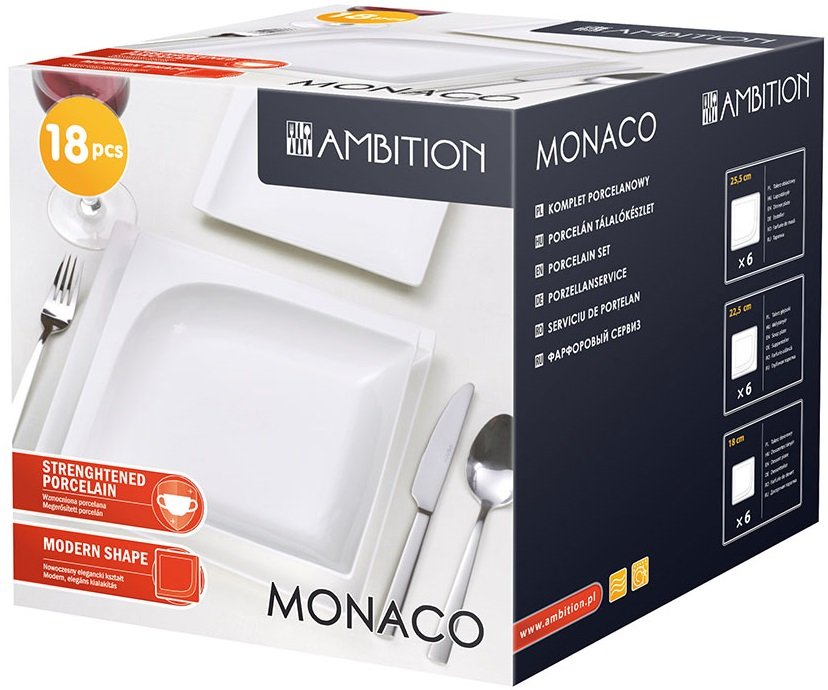 

Serwis Obiadowy Monaco Ambition 18el Porcelana 6os