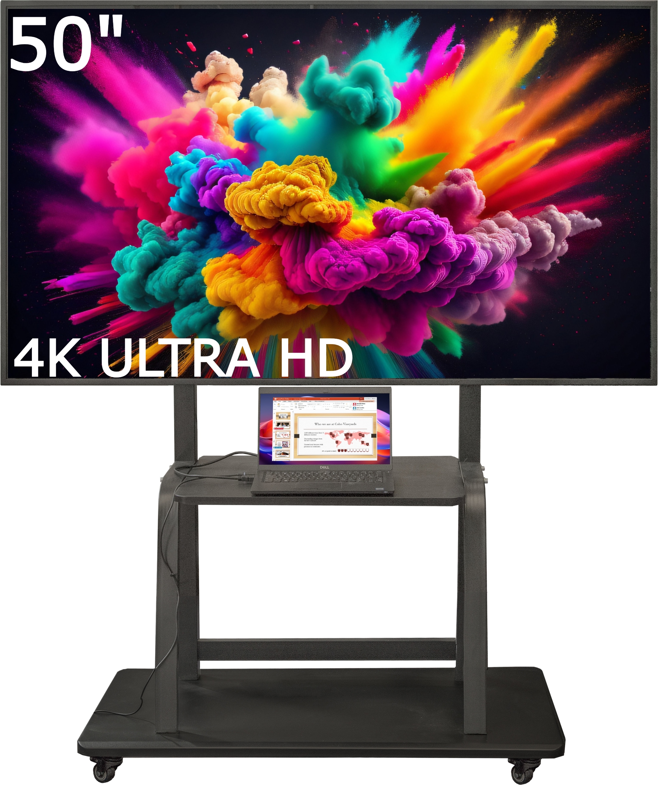 Konferenčný Kancelársky Monitor S Profesionálnym Panelom Na Stojane Samsung 50" 4K