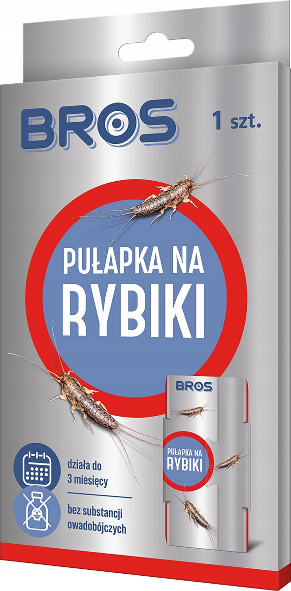 Pułapka Lepowa Na Rybiki CUKROWE Bros SKUTECZNA Przyciąga Owady x8 Sztuk Producent Bros