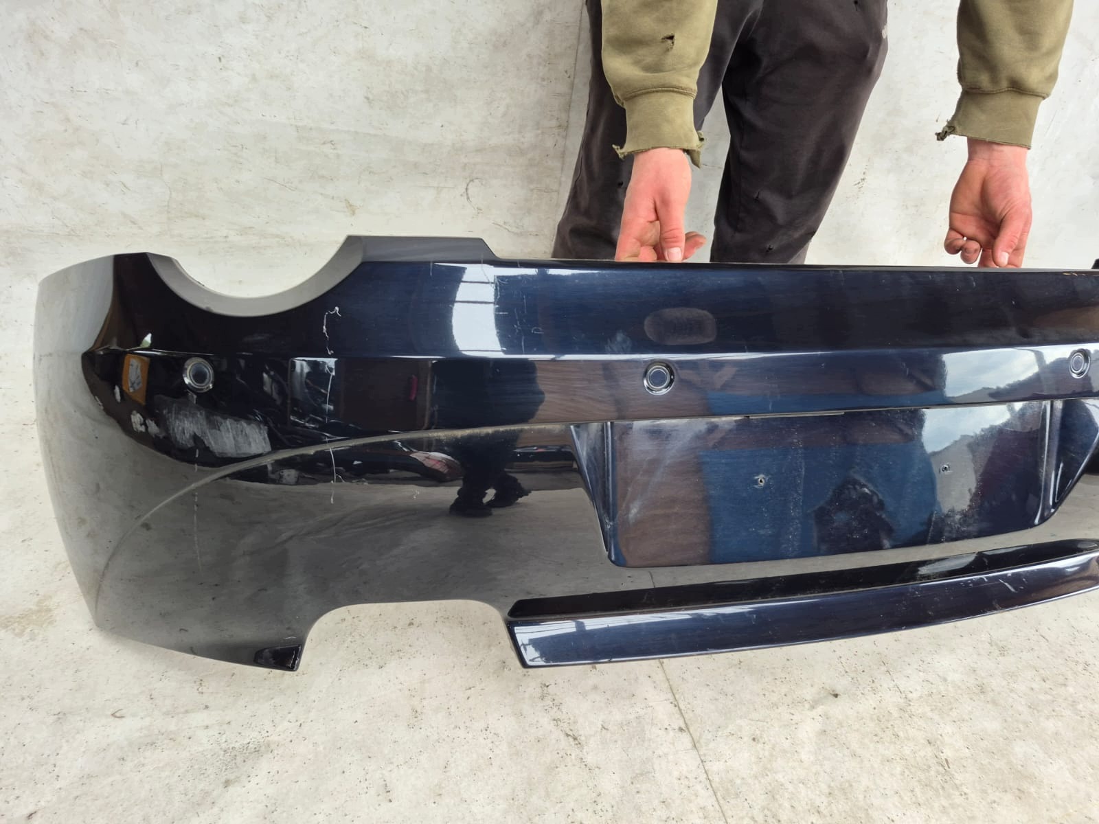 BMW Z4 E85 E86 02- bumper rear part rear 4XPDC 7016068 NIGHT BLUE