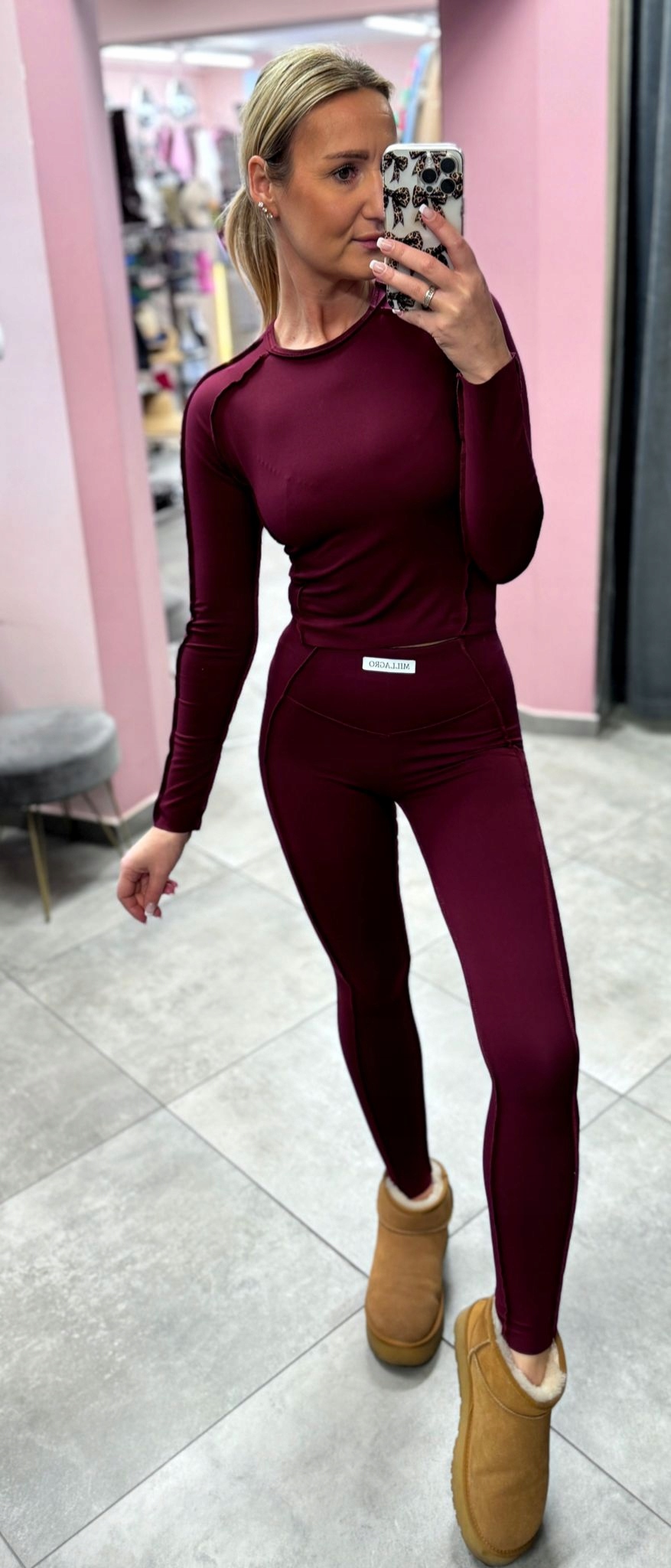 Dámský Komplet Millagro Fashion Burgundy Uni.