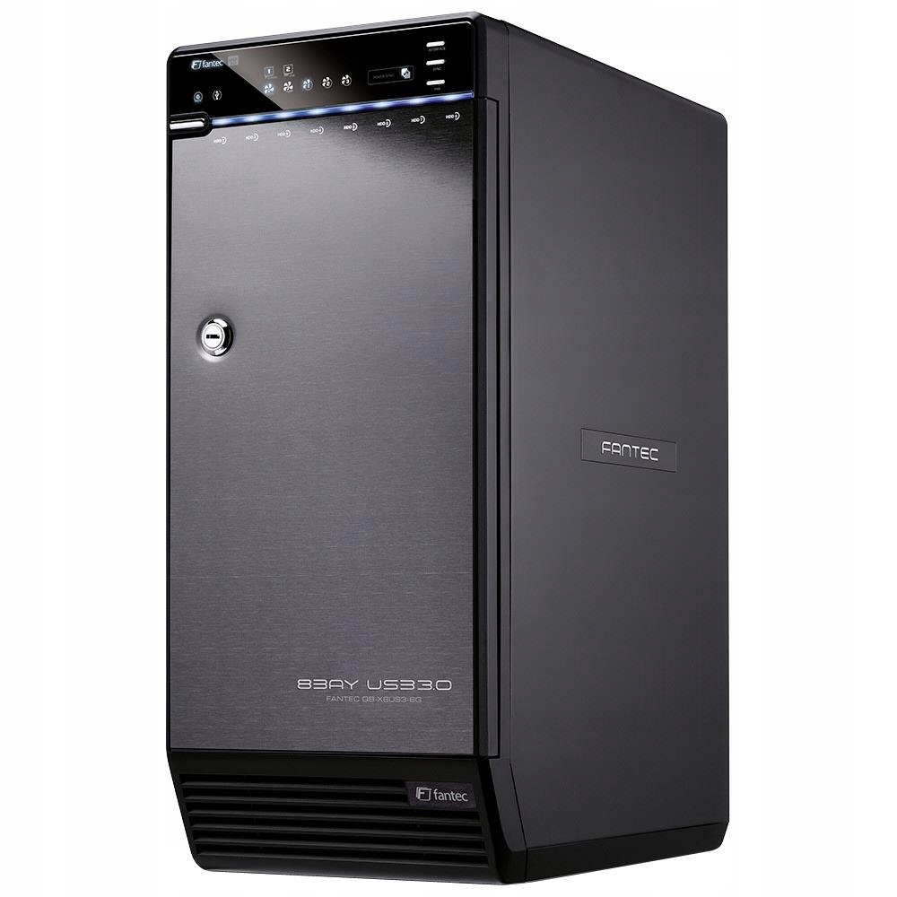 Fantec Qb-X8US3-6G Externí 8cestný pevný disk černá