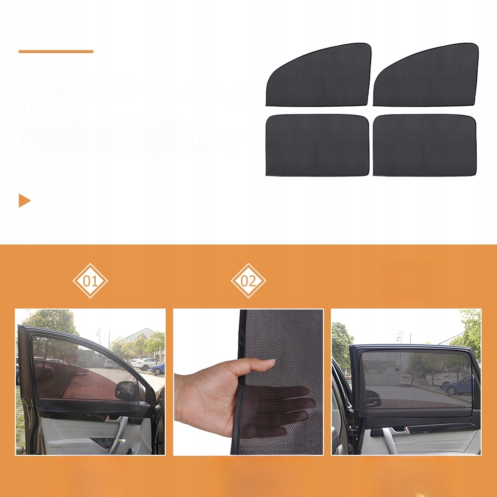 MAGNETYCZNE ZASŁONY PRZECIWSŁONECZNE NA OKNA SAMOCHODU EAN (GTIN) 4006287792566