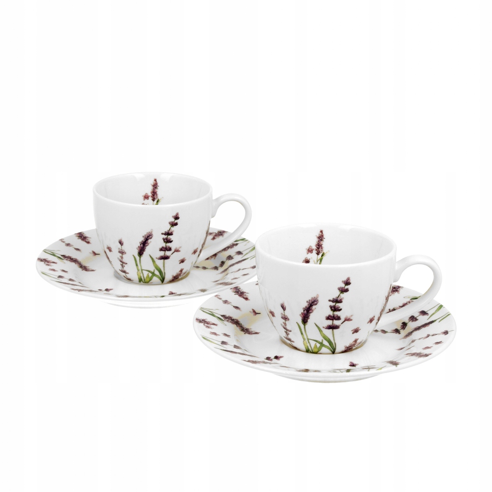 

Filiżanki espresso Spodkami porcelana Duo 110ml 2x