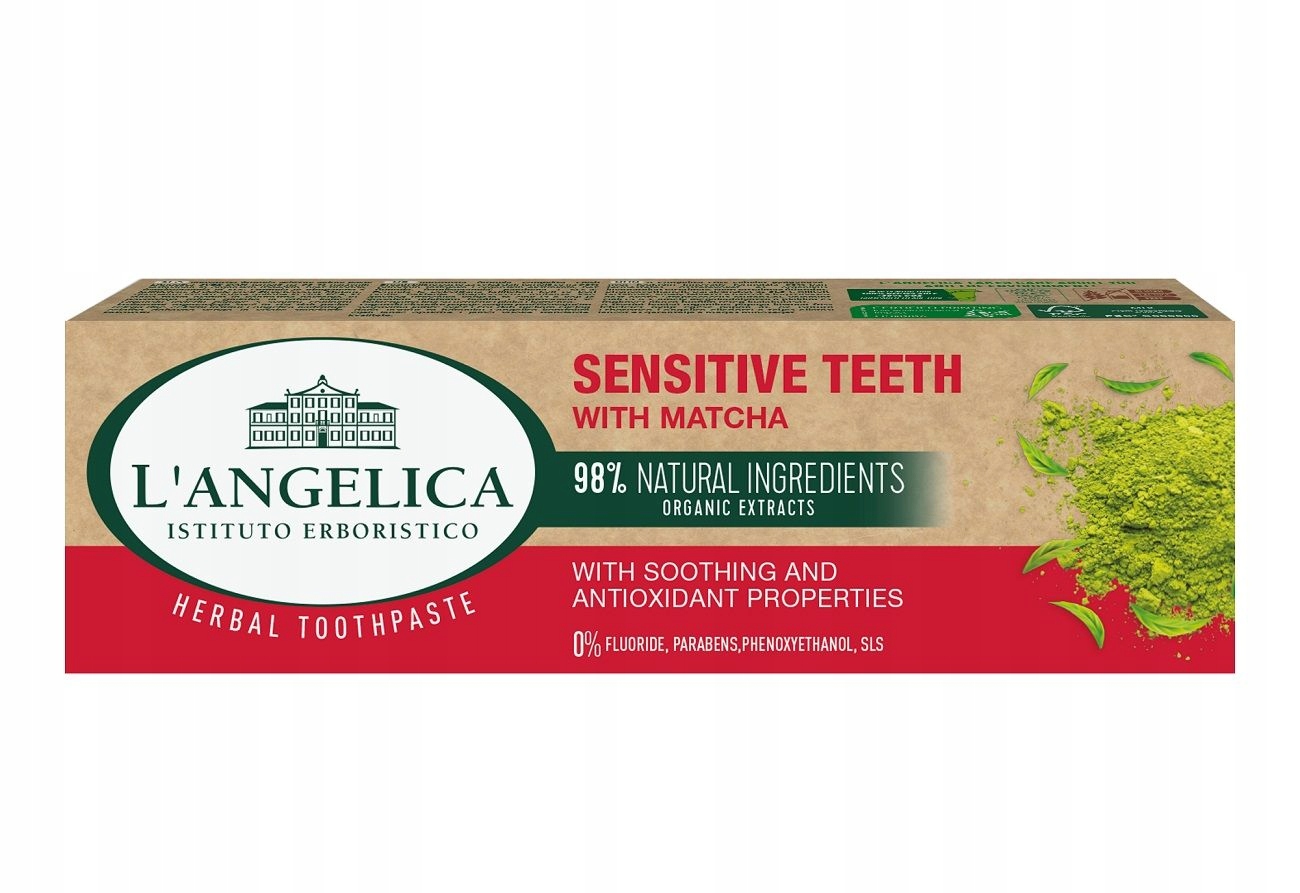 

L'angelica Pasta Do Zębów Wrażliwe Zęby Z Matcha