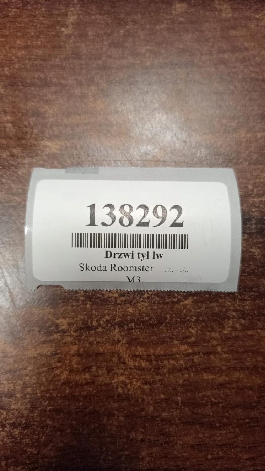 SKODA ROOMSTER Tür links heck