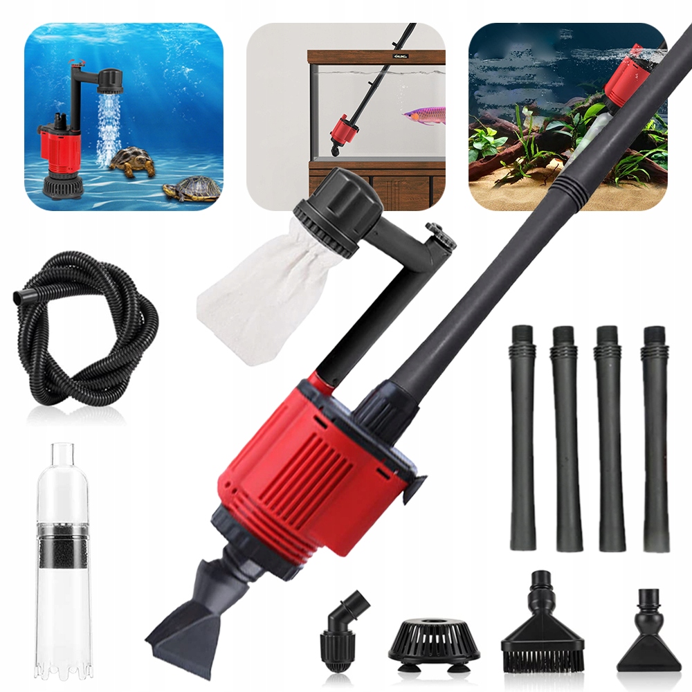 Levně Sada Na Čištění Akvária 6 V 1 S Nástroji Pro Akvaristické Sklo