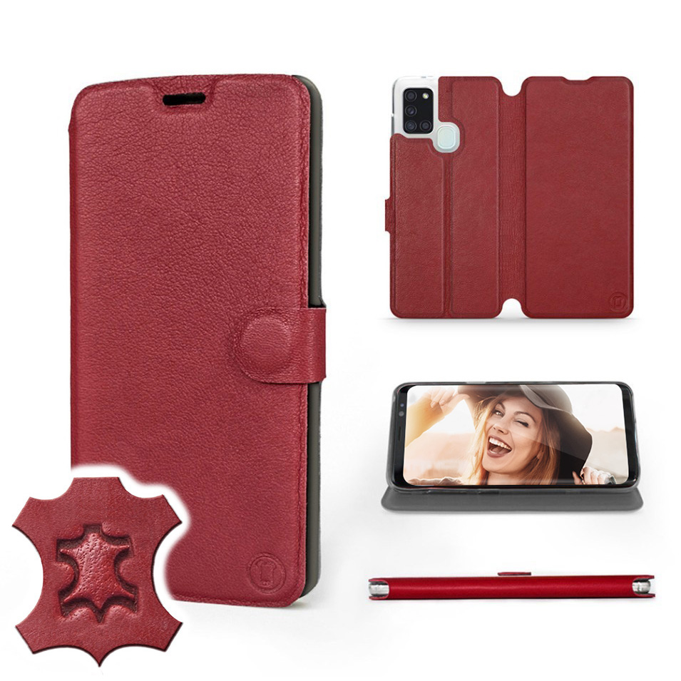 

Etui Mobiwear do Samsung Galaxy A21s - Dark Red
