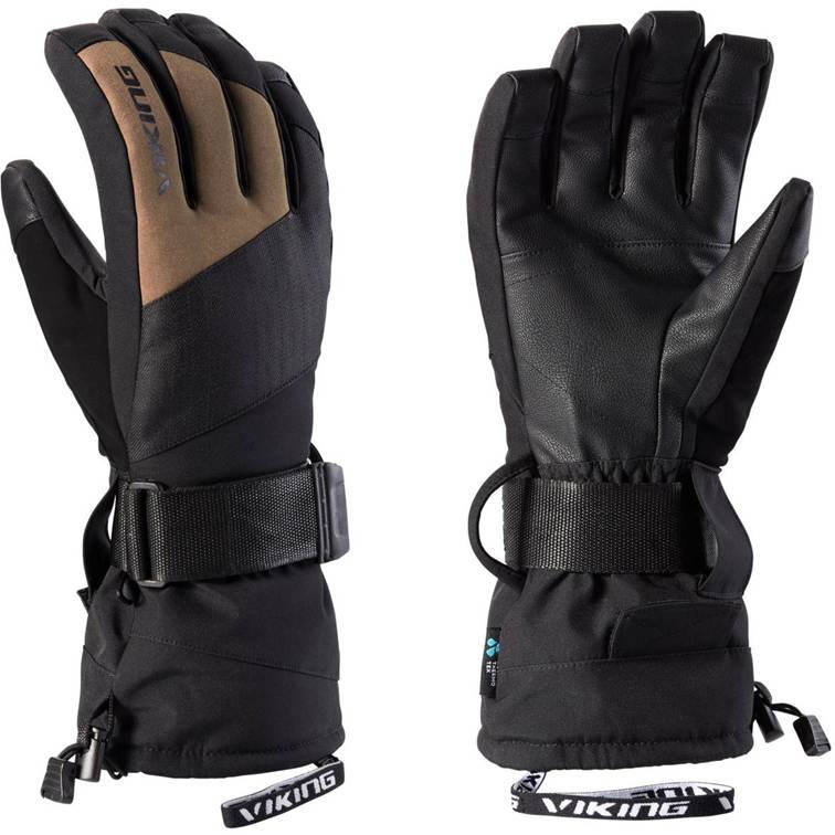 Viking Eltoro pánské snowboardové rukavice s Aqua Thermo Texem, černé