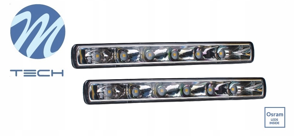 SWIATLA DZIENNE LED OSRAM 1100 lumem VW AUDI BMW Moc 12 W