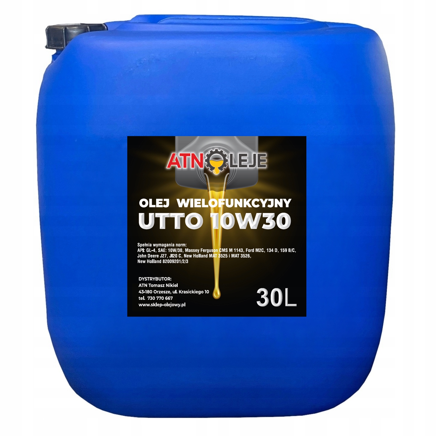 Olej Hydrauliczno Przekładniowy Utto 10W30 30L Wielofunkcyjny