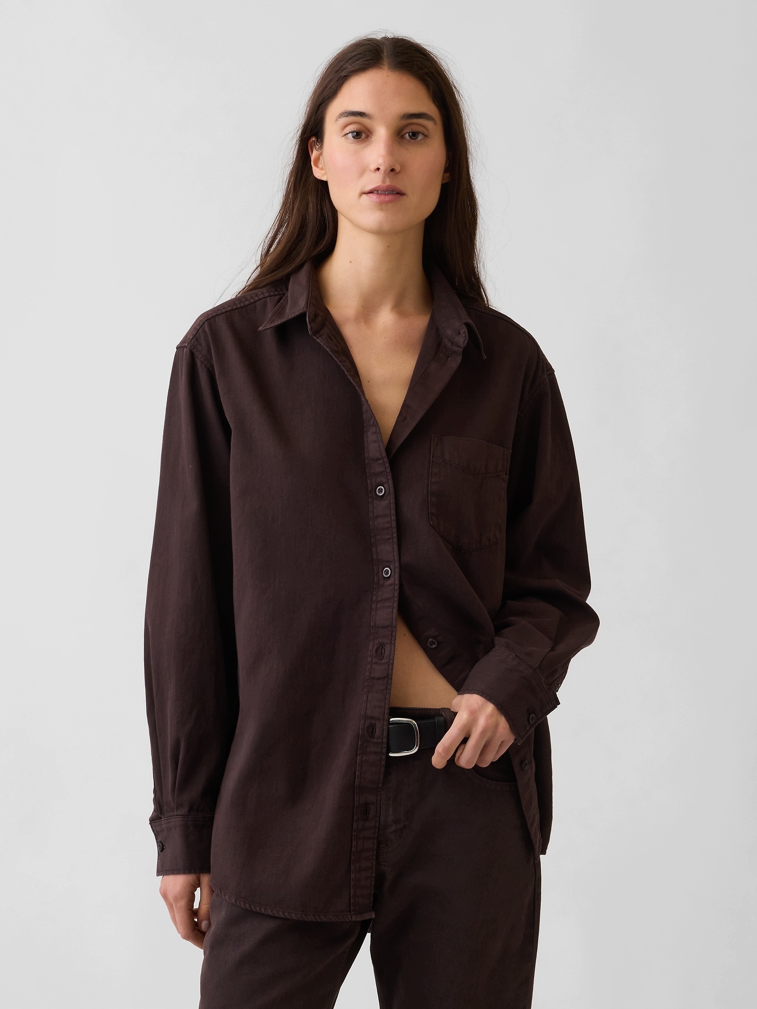 Gap Džínová oversize košile Big Shirt