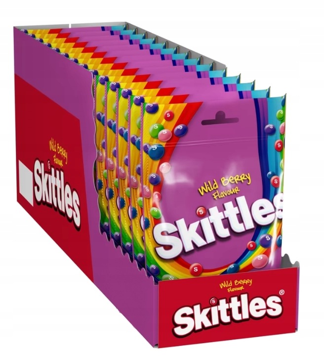 Skittles Wild Berry Fioletowe 95g/18