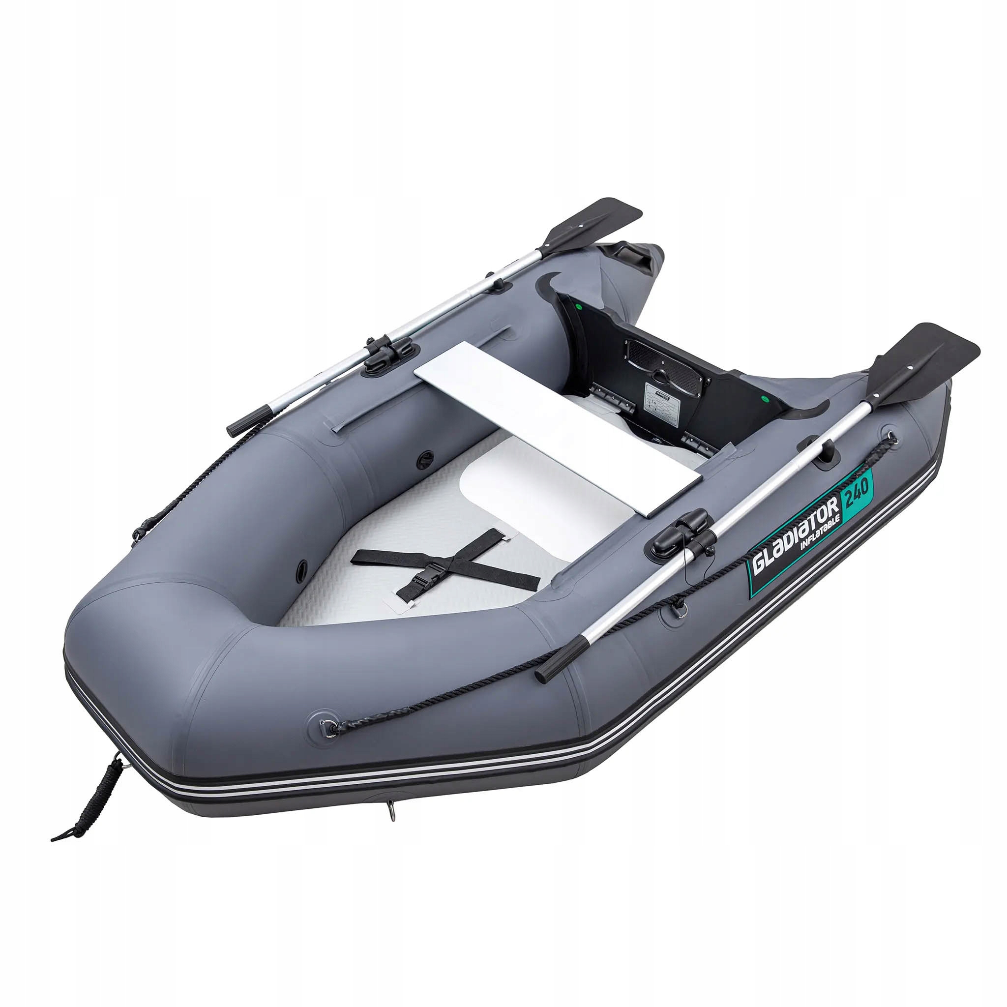 Ponton Gladiator AK240AD 240cm Sztywna Pompowana Podłoga 2os. 350kg 6KM