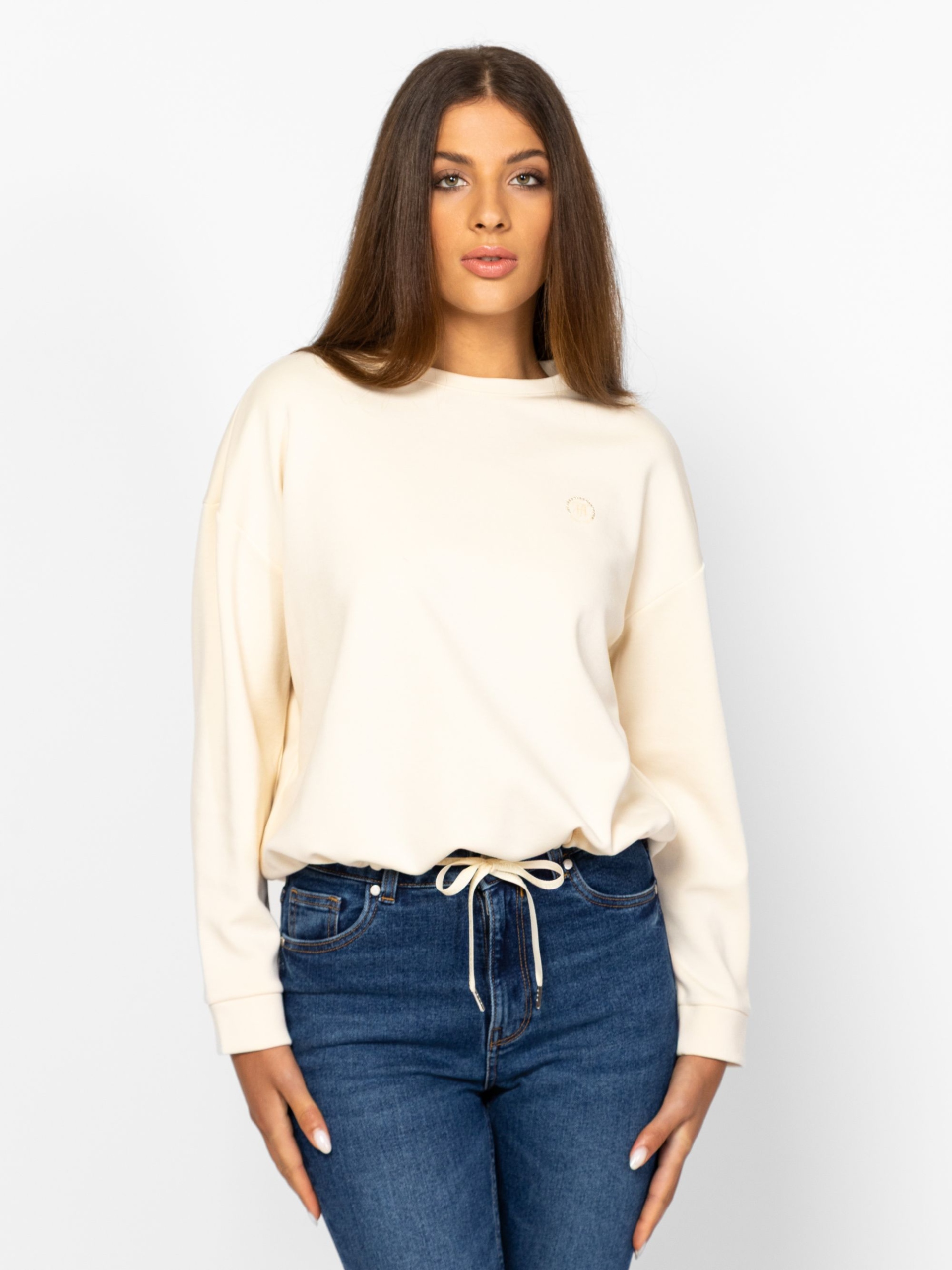 Heavy Tools Dámská Volná Tepláková Mikina Delicia Vanilla Krémová M