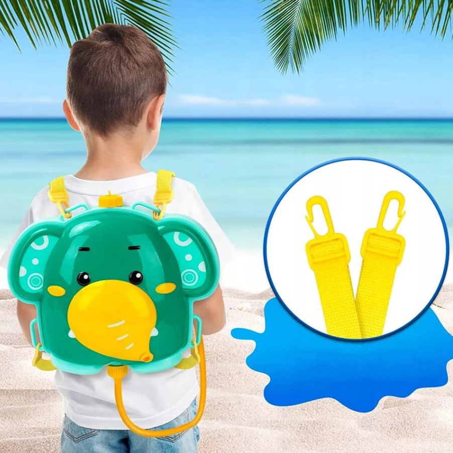 PISTOLETY NA WODĘ PLECACZKIEM DO TRYSKANIA DLA DZIECI Z SŁOŃ PREZENT DZIECI Marka Bedee