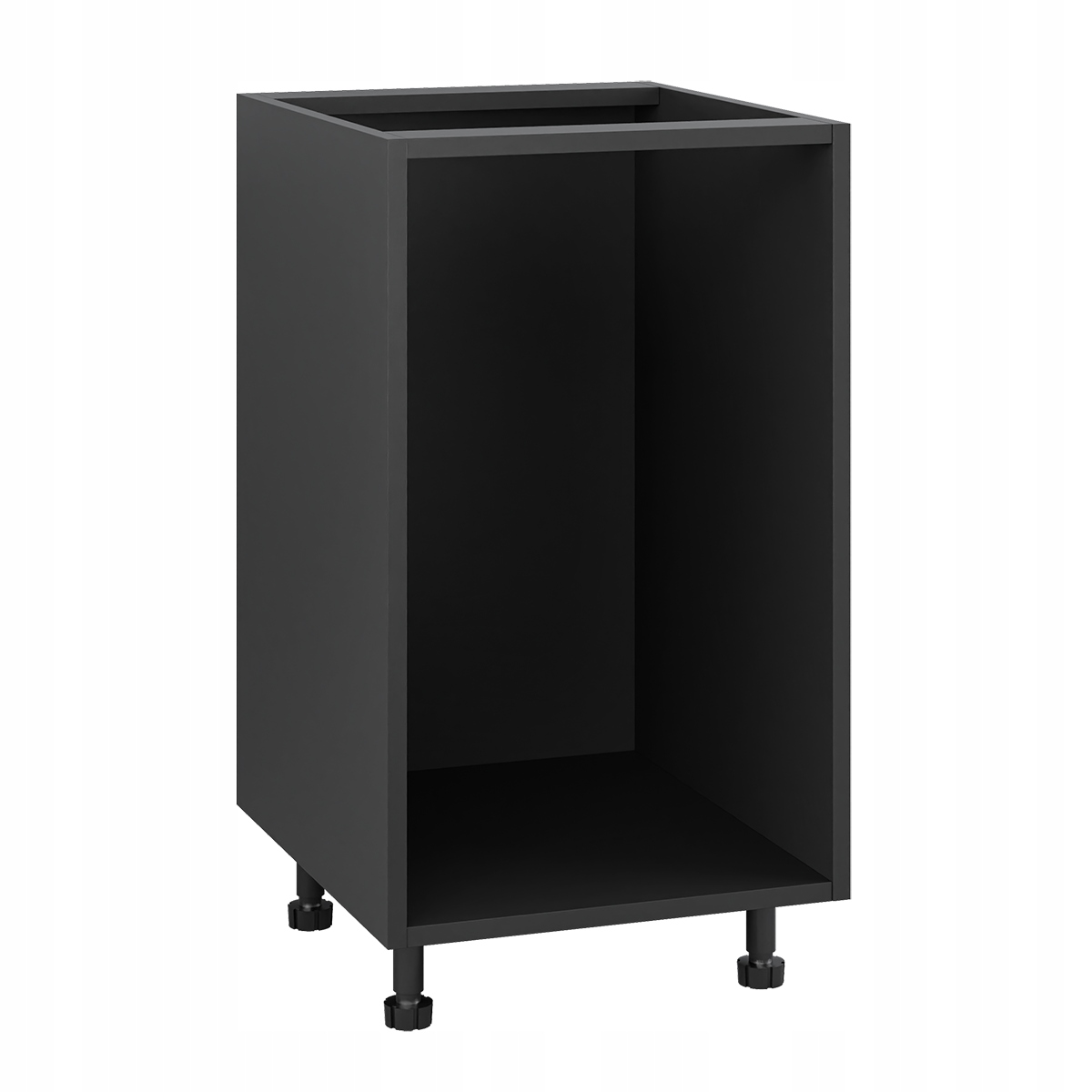 Čierny korpus, spodná kuchynská skrinka pod zásuvky 45/82 s príslušenstvom