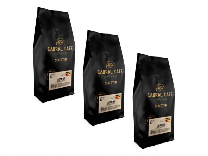 Kawa ziarnista Cabral Cafe Selection Uganda 3 x 1 kg