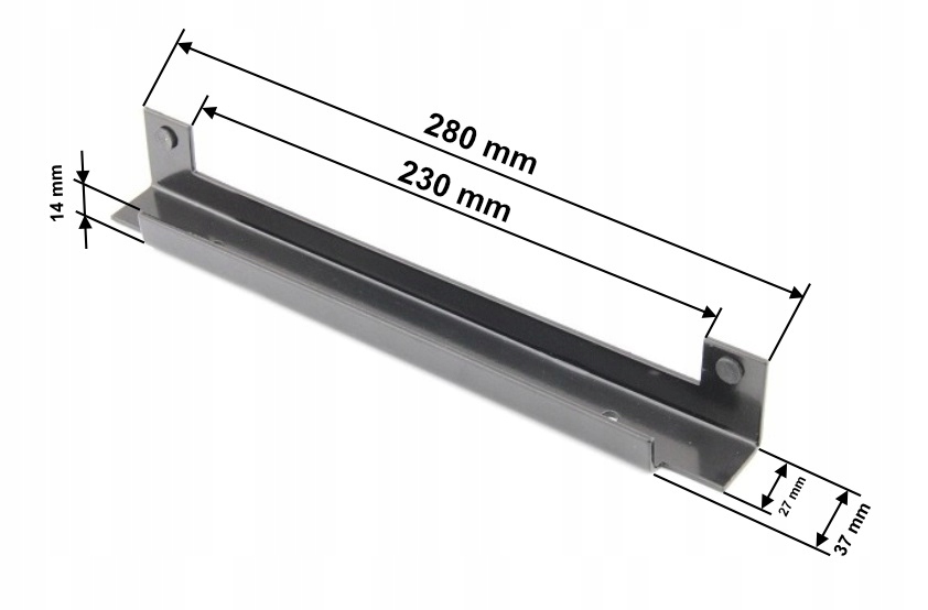 PRZYMYK DO FURTKI KOLOR CZARNY RAL 9005 POŁYSK Kod producenta 5901891473520