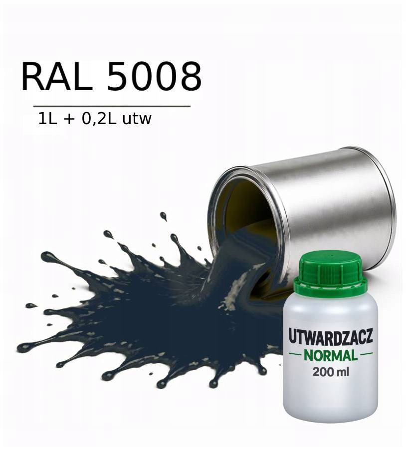 Valspar Ral 5008 Barva Dtm Základní Nátěr Polyuretanová 2K Polomat 1L Utw. 0