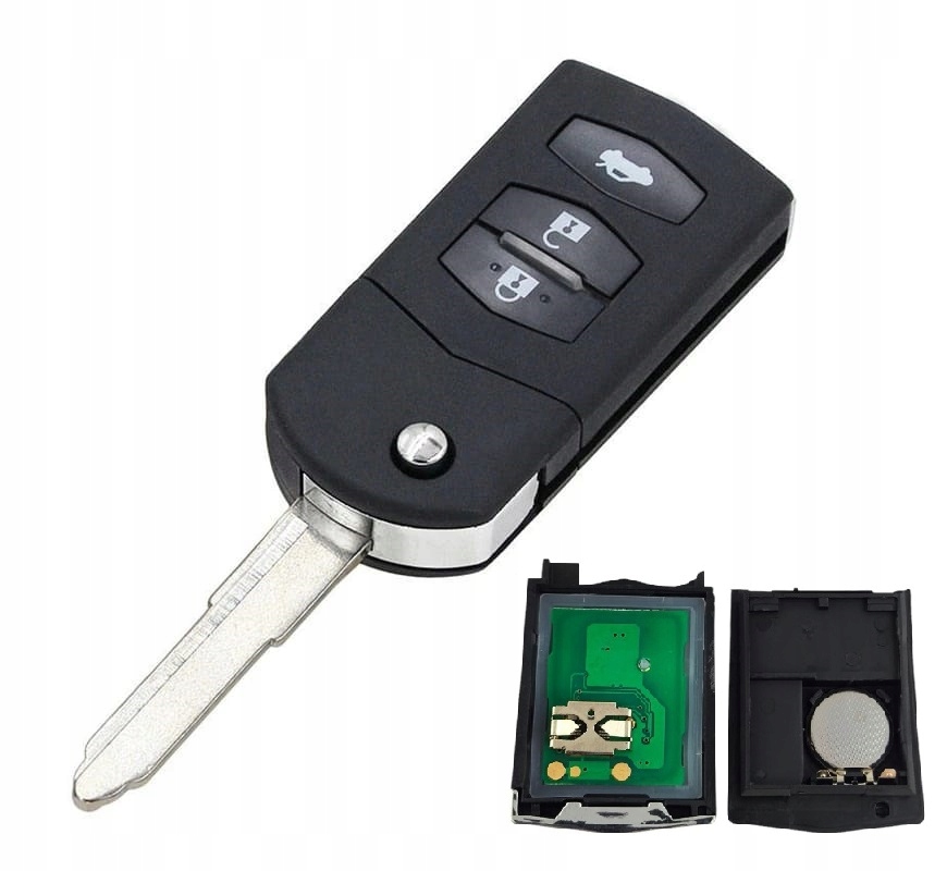 Pilot Klíčenka Mazda Mitsubishi Visteon 433MHz transpondér 4D63 hrot 3 příc