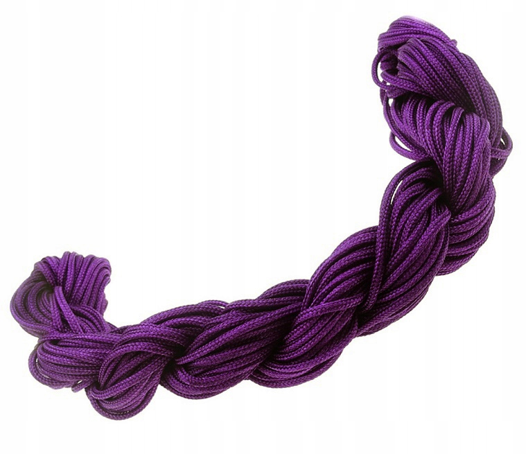 C19 1,5mm Sznurek poliester topliwy 6m Purpurowy