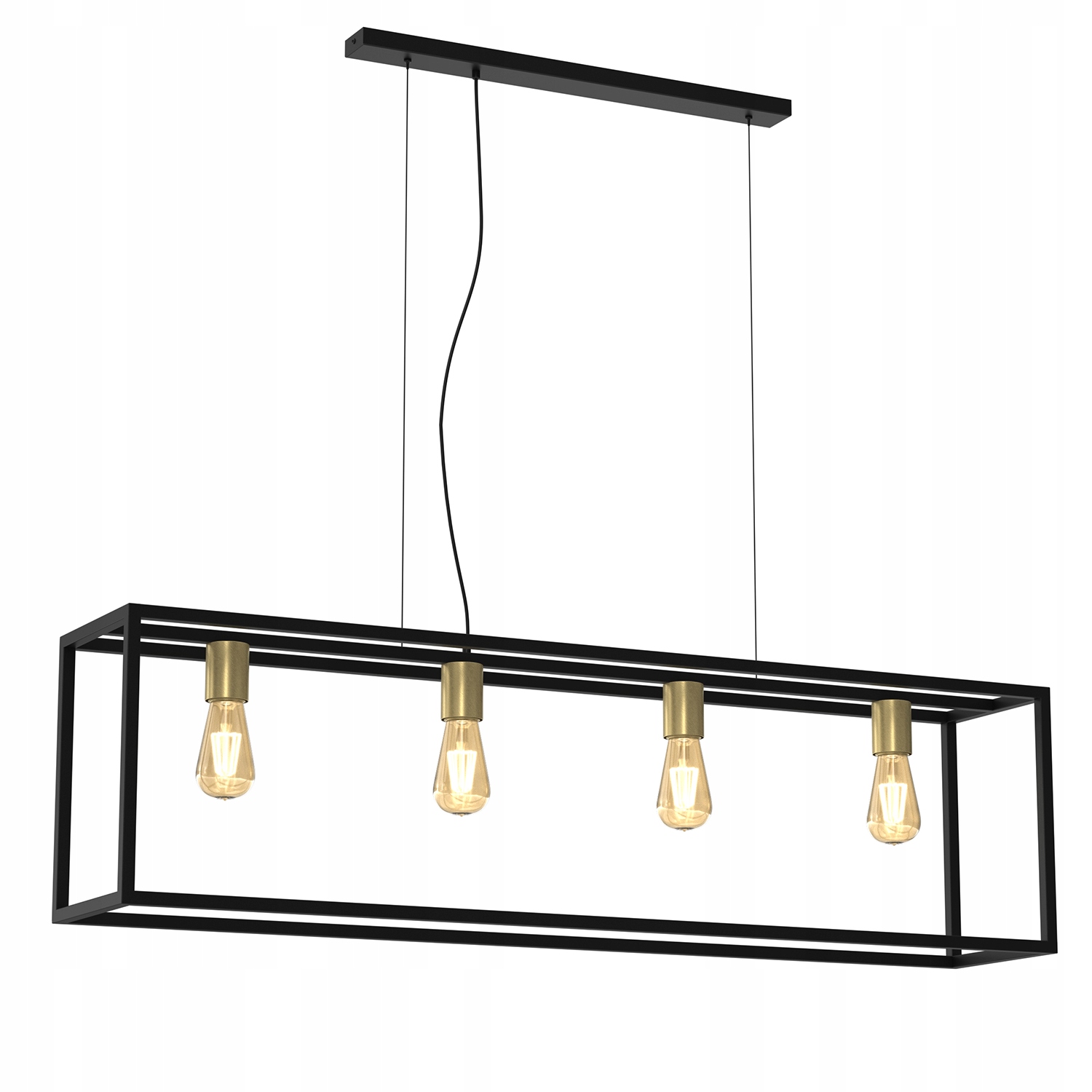 Závesná lampa Luminex 15 W čierna