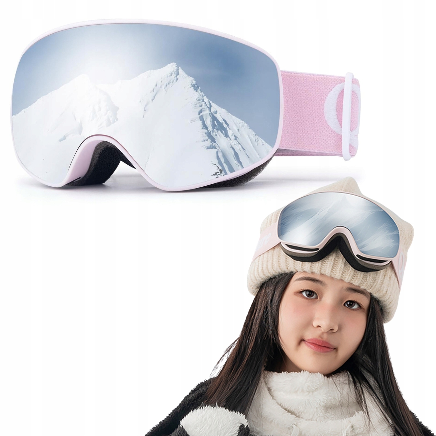 Dětské Lyžařské Brýle Systém Otg Uv Lyže Snowboard Velikost M/L Qunature