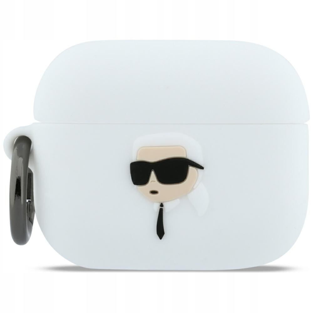 Karl Lagerfeld Silicone Karl 3D etui do Apple AirPods Pro 3 białe