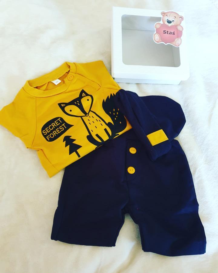 Komplet dla chłopca dresik LISEK 86 92 modne wzory Wiek dziecka 10 m +