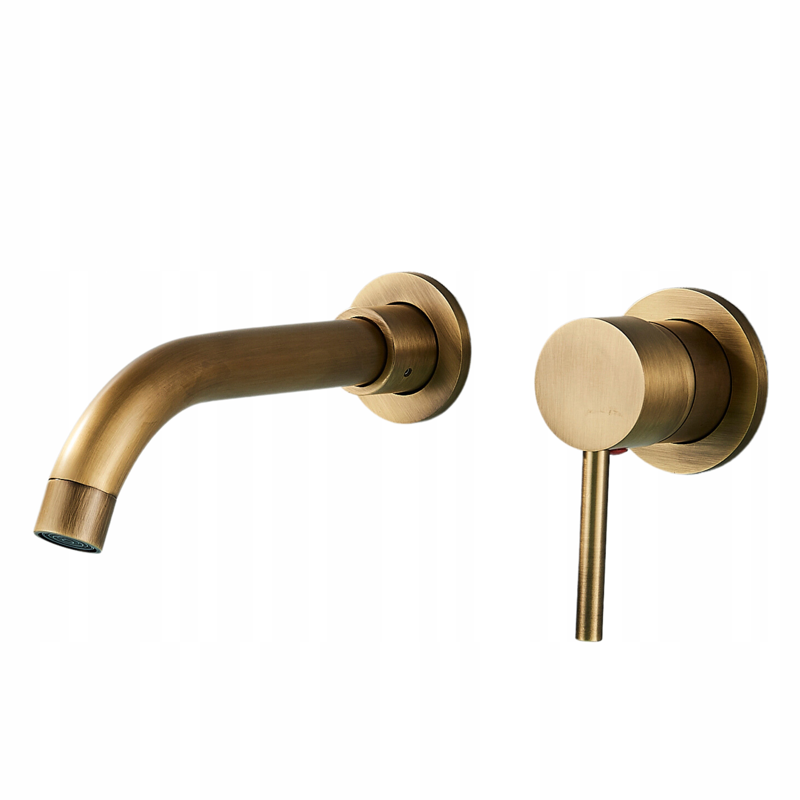 Umyvadlová Baterie Zlatá Nástěnná koupelnová Otočná Výtokové Ramínko Mosaz Baterie