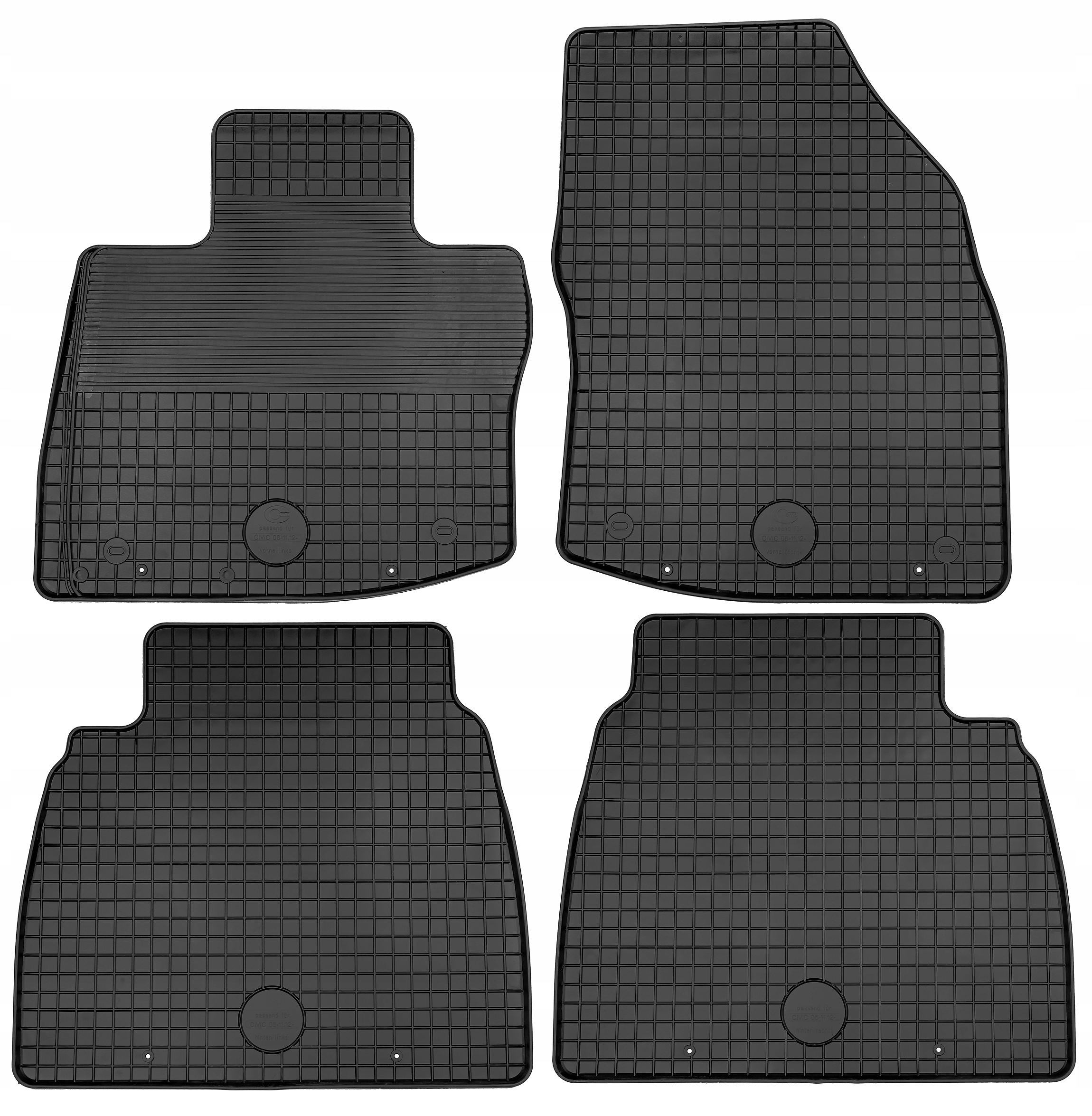 Килимки Додому резинові 214698 4 el.