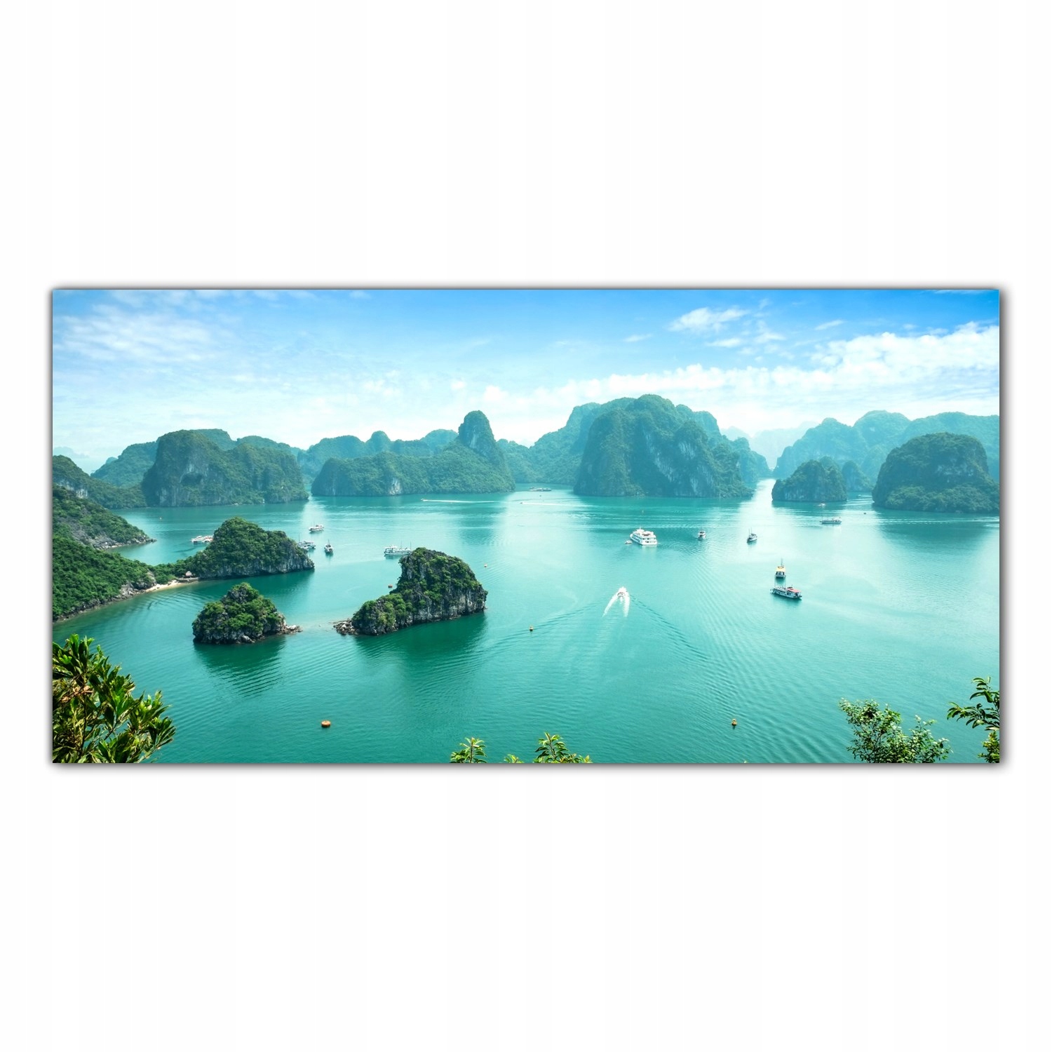 Vietnam Tropiki Zátoka 120x60 cm Lacobel do kuchyně