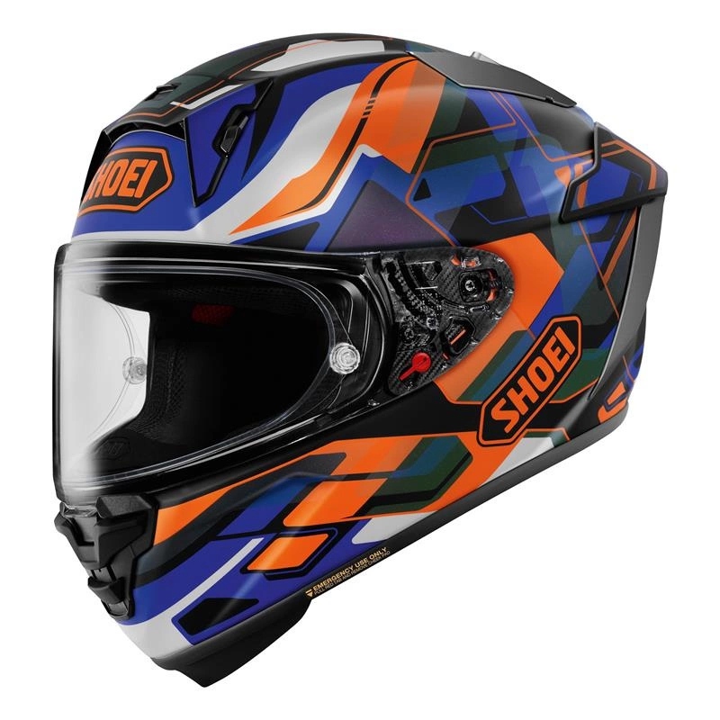 Motocyklová prilba Shoei X-spr Pro Valion TC-8 modrá oranžová Darčeky
