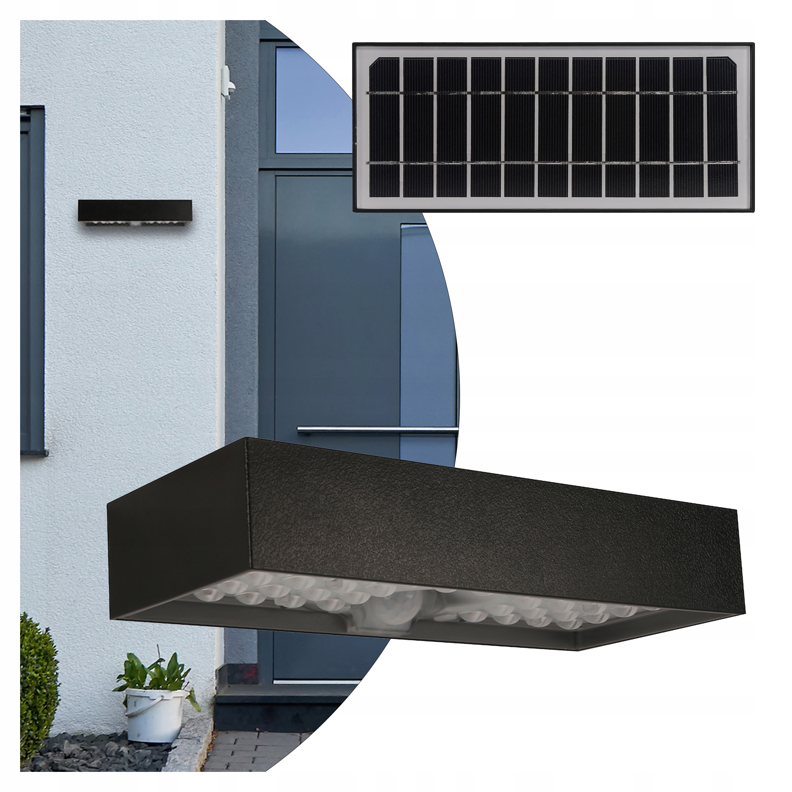 Solární Lampa Brick 6W 800lm 4000K zahradní Eko-light Neutrální 4000K