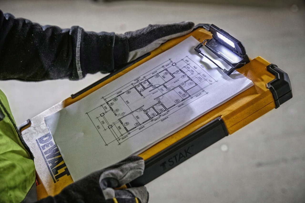 DEWALT DWST82732-1 TSTAK PODKŁADKA NOTES LED Szerokość produktu 29 cm