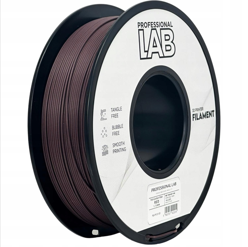 Filament Pla Carbon Fiber Czerwony Prof. Lab