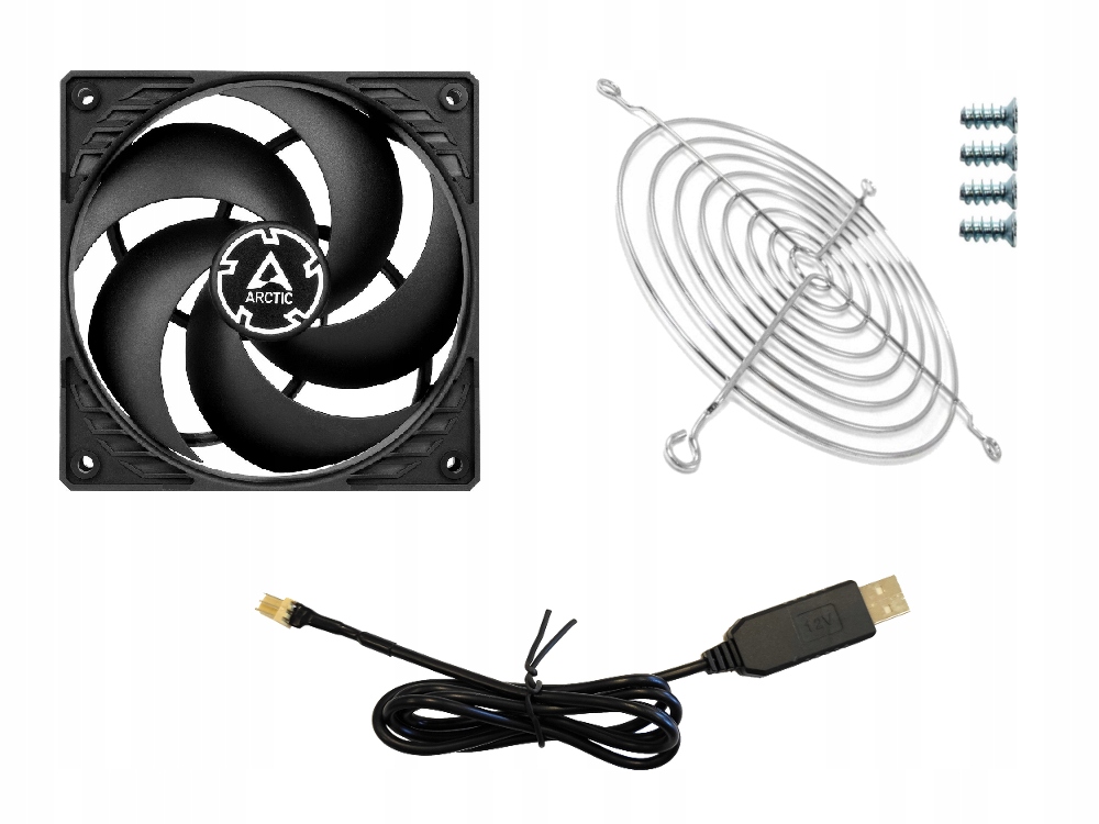 

Wentylator 120mm z zasilaczem Usb pod Powerbank