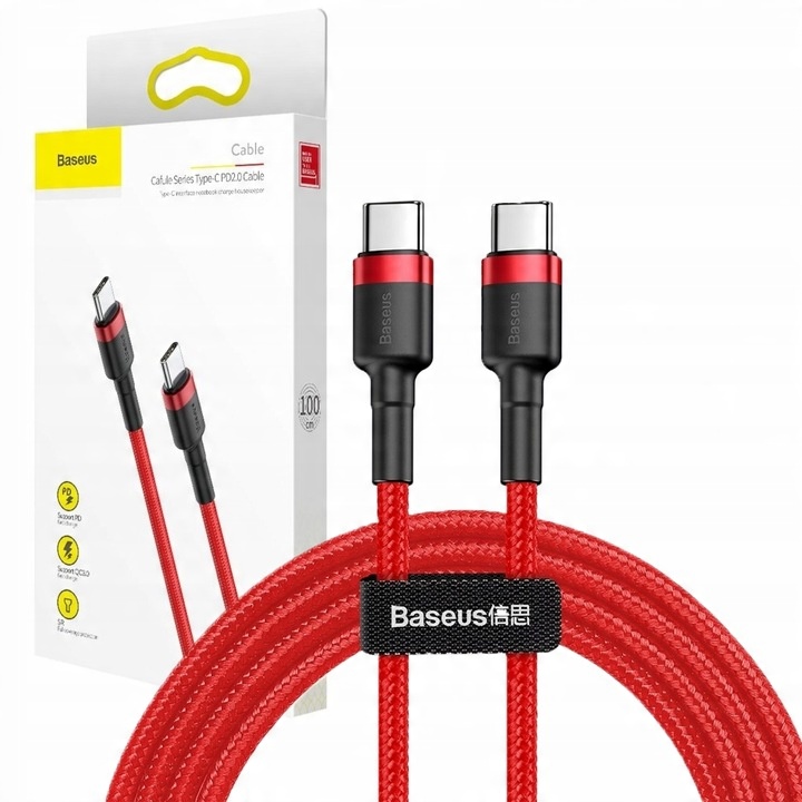 

Baseus Kabel Usb-c Power Delivery 60W Qc 3.0 1M