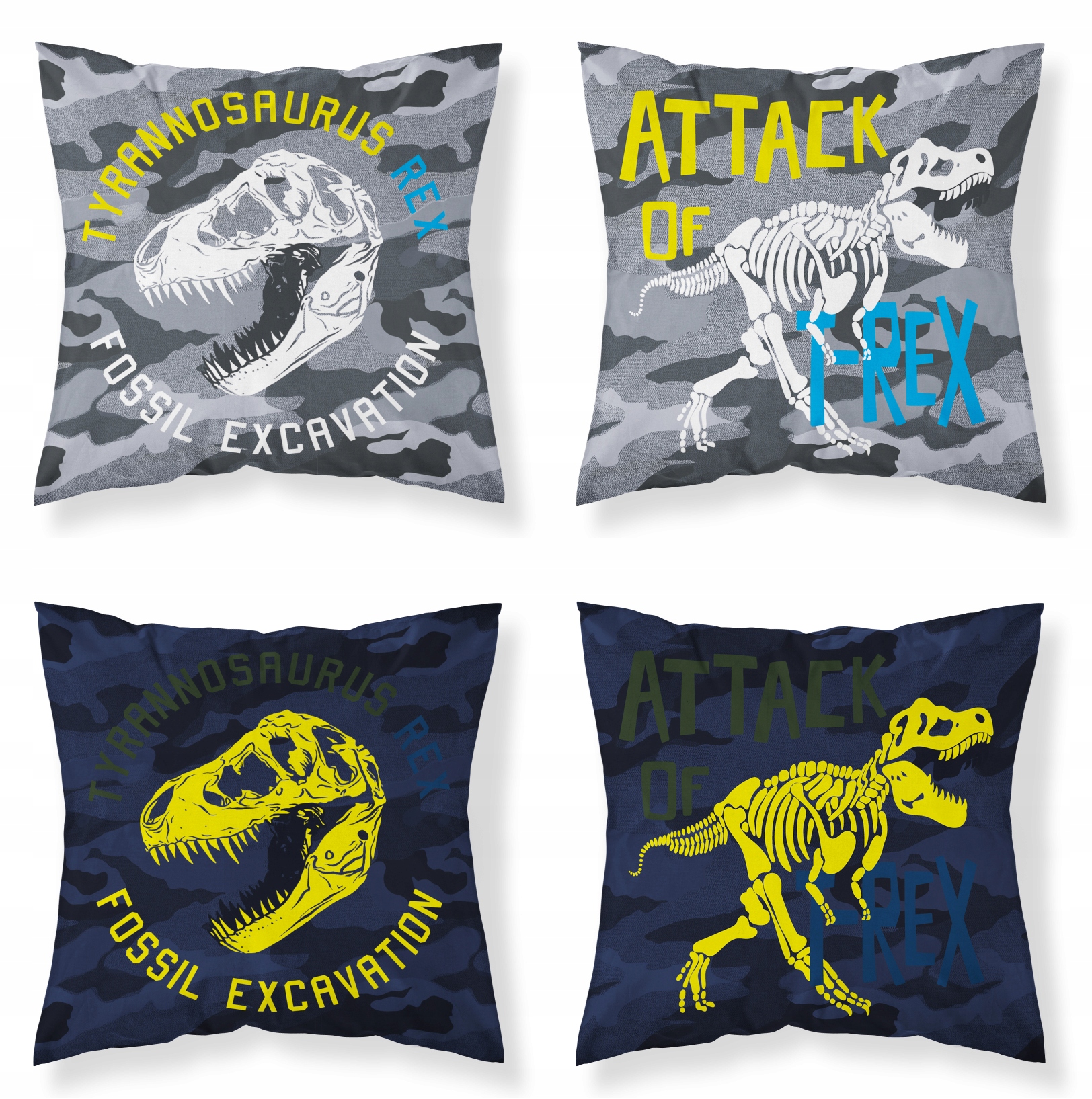 

Poszewka świecąca 40x40 cm dinozaury t-rex