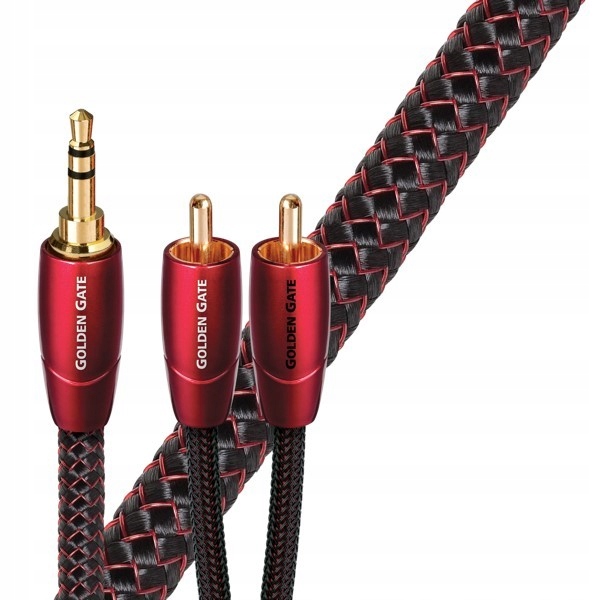 Audioquest Golden Gate Jr 3,0 m audio kabel 3,5 mm jack 2 x Rca