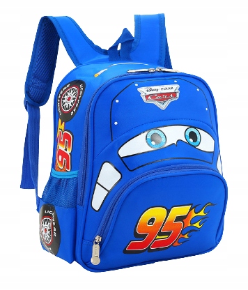 PLECAK SZKOLNY CARS AUTA ZYGZAK MCQUEEN NIEBIESKI