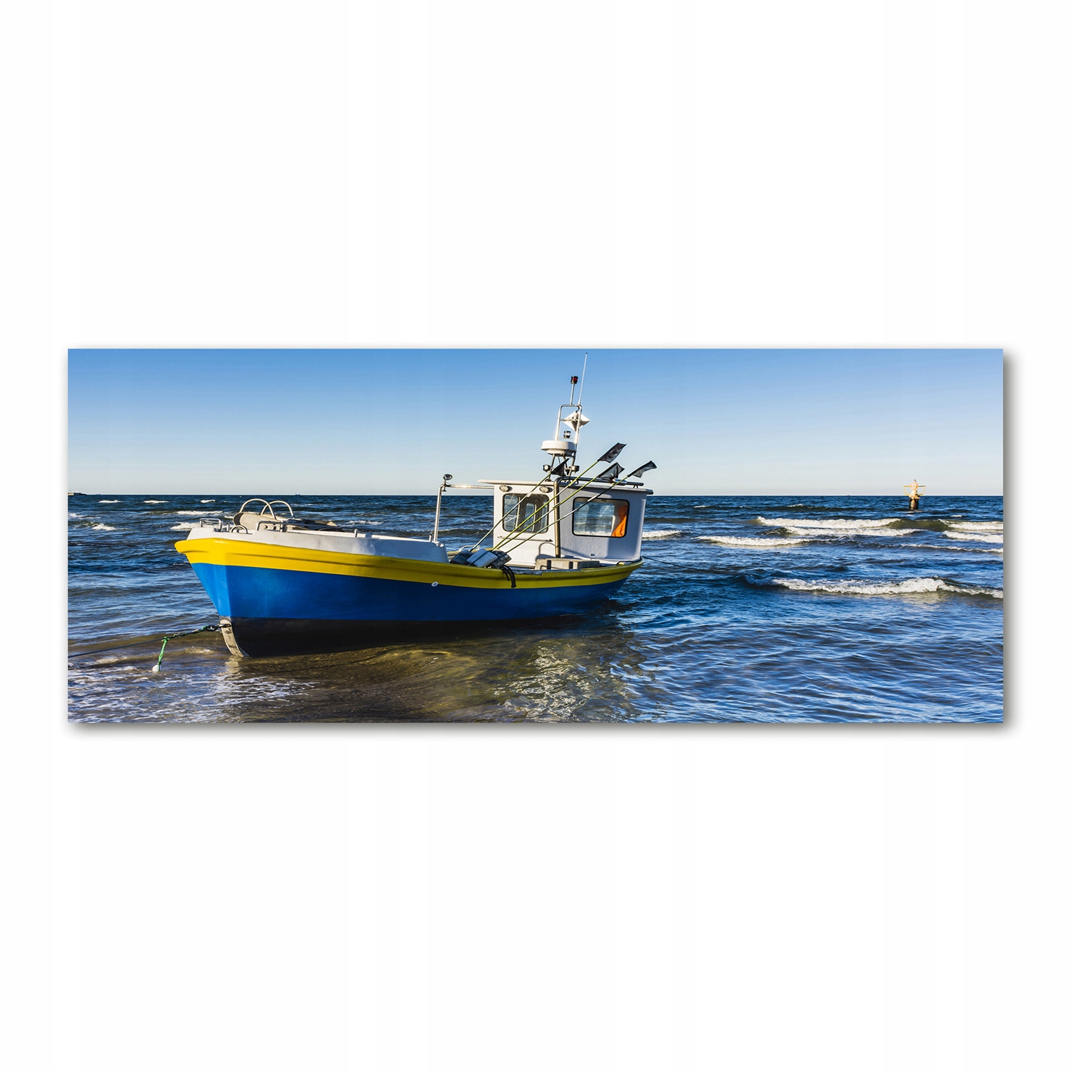 

Foto obraz akryl zdjęcie Kuter na morzu 125x50 cm